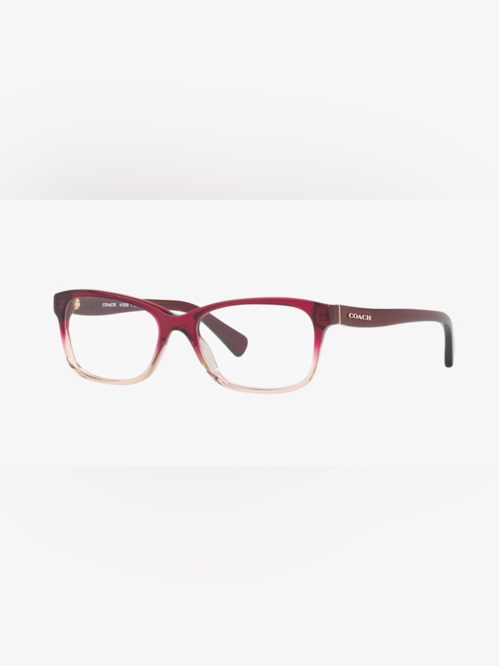 Coach HC 6089 Red Sand Gradient Square Frame Glasses